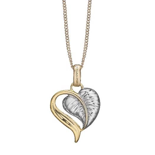 Christina Collect - LEAF OF LOVE forgyldt sølv halskæde*