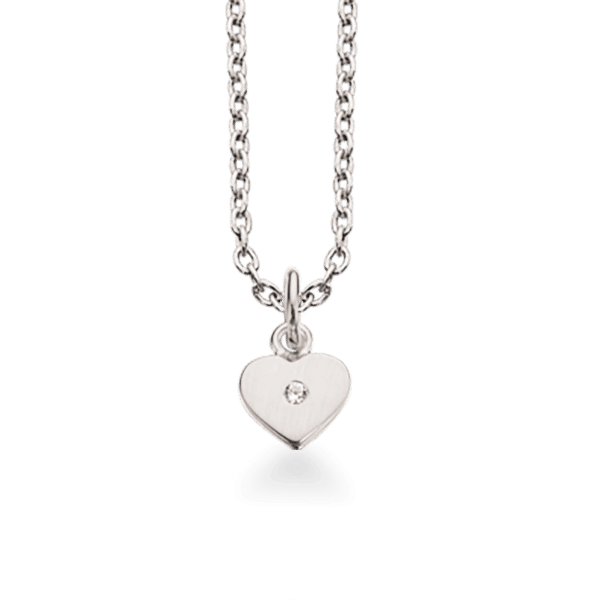 Hjerte Sterling Sølv Halskæde fra Scrouples 231242