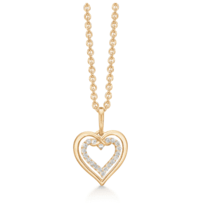 Støvring Design - halskæde hjerte 14 karat guld - 76242787