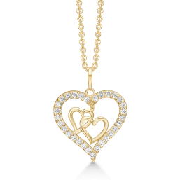Støvring Design - halskæde hjerte 8 karat guld - 66242768