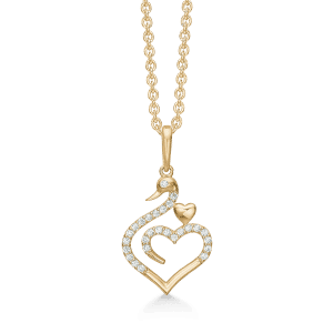 Støvring Design - halskæde hjerte 8 karat guld - 66242784