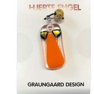 Hjerte Engel - Halskæde Med Glas Engel - Nr. 1
