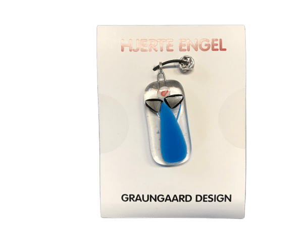 Hjerte Engel - Halskæde Med Glas Engel - Nr. 15