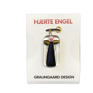 Hjerte Engel - Halskæde Med Glas Engel - Nr. 21