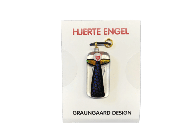 Hjerte Engel - Halskæde Med Glas Engel - Nr. 21