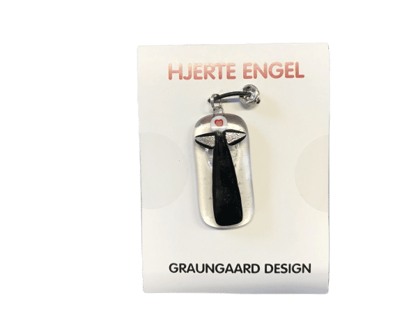 Hjerte Engel - Halskæde Med Glas Engel - Nr. 23