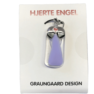 Hjerte Engel - Halskæde Med Glas Engel - Nr. 3