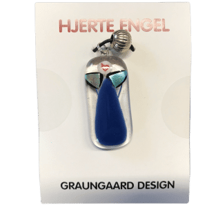 Hjerte Engel - Halskæde Med Glas Engel - Nr. 6
