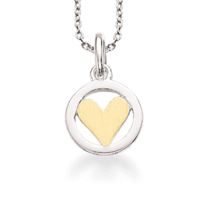 Hjerte Sterling Sølv Halskæde fra Scrouples 232372