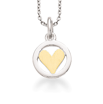 Hjerte Sterling Sølv Halskæde fra Scrouples 232372