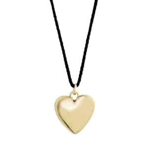 Pilgrim REFLECT recycled hjerte halskæde guldbelagt