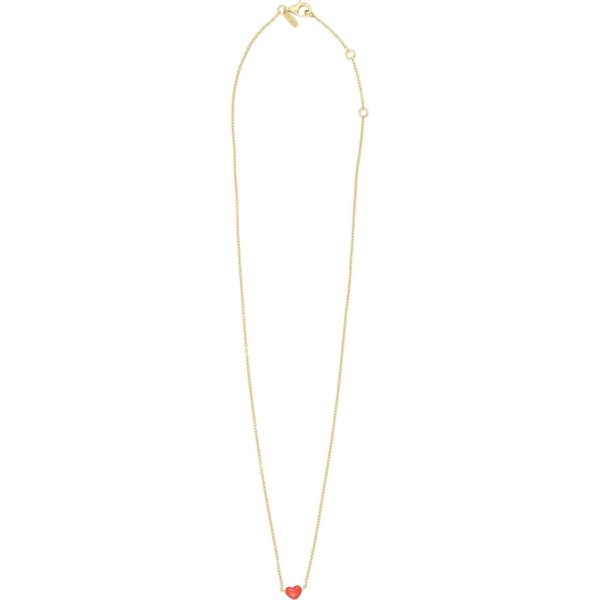 Design Letters Deep Sea Coral Little Big Love Necklace - Goldplated