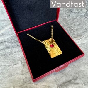ANNEBRAUNER Texture Heart Necklace