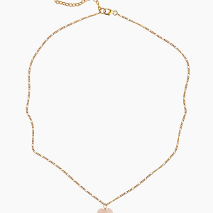 Amour Necklace Rose Quartz - Gold - Stine A - Guld One Size
