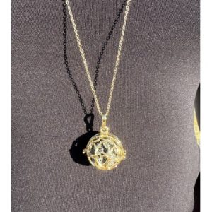 Halskæde til aromaterapi - Guld/Hjerter - Aromaterapi smykker - GodKarmaShop