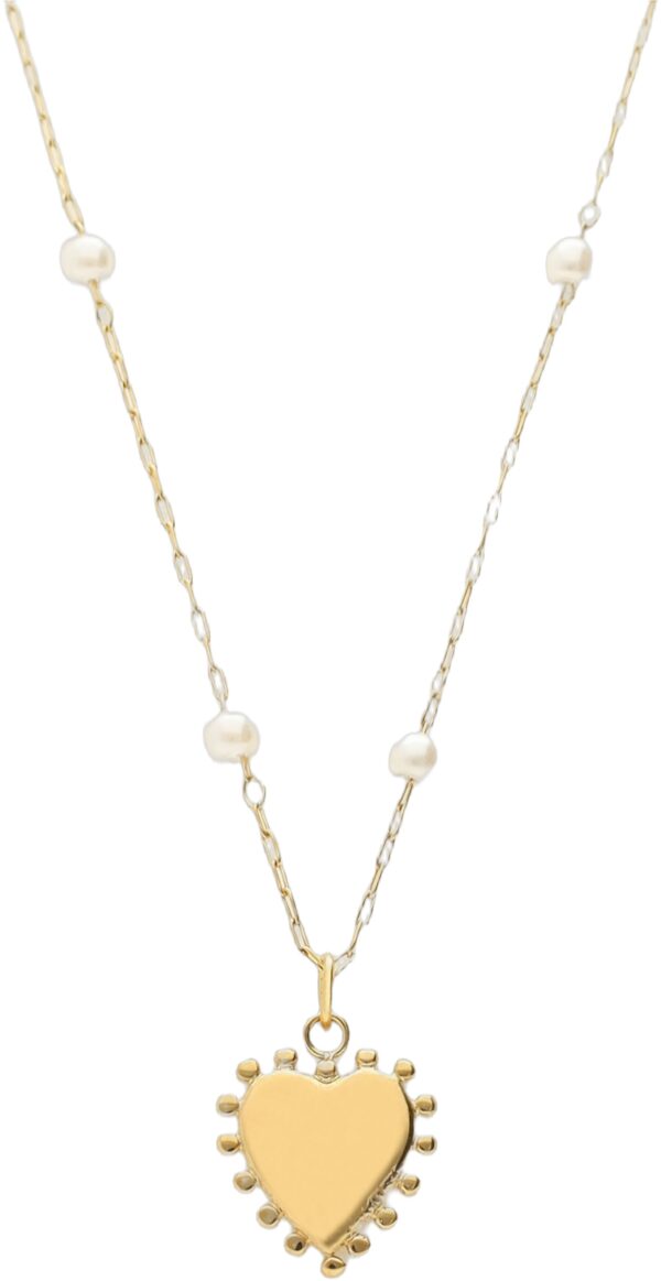 Necklace Mini Pearl & Heart